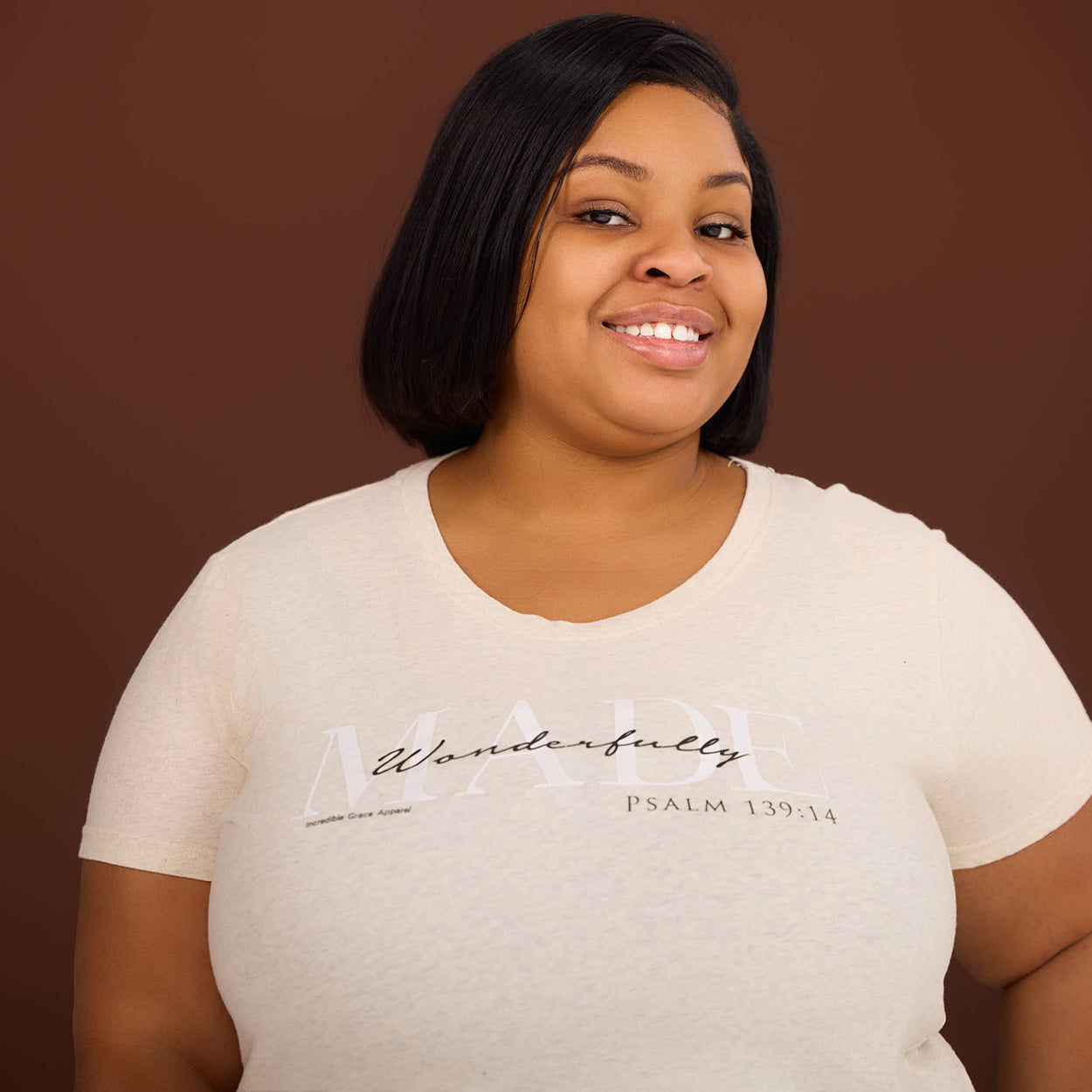 Psalm 139 Wonderfully MADE Women's Plus Size Tee