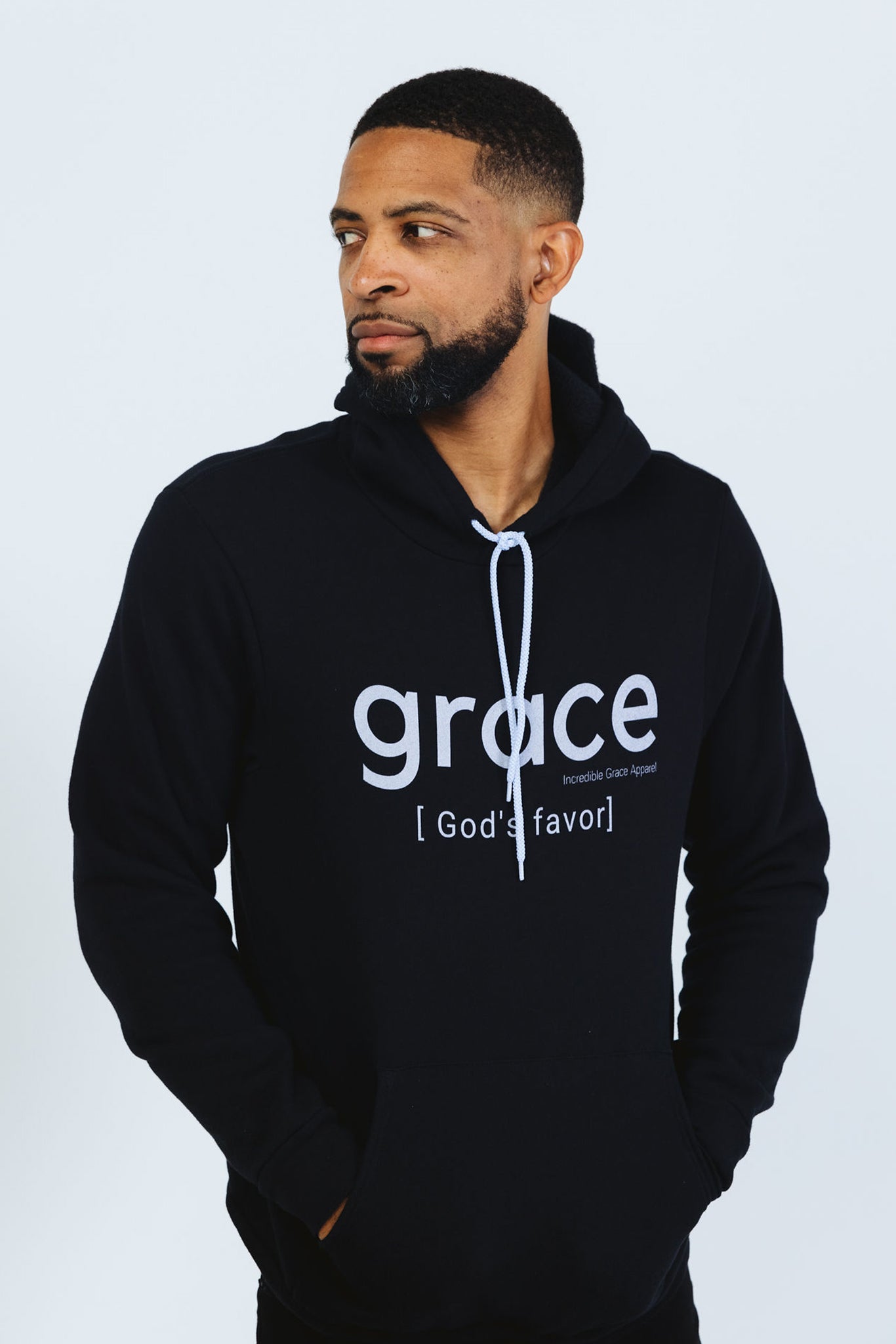 Grace is God's Favor Hoodie (Black)