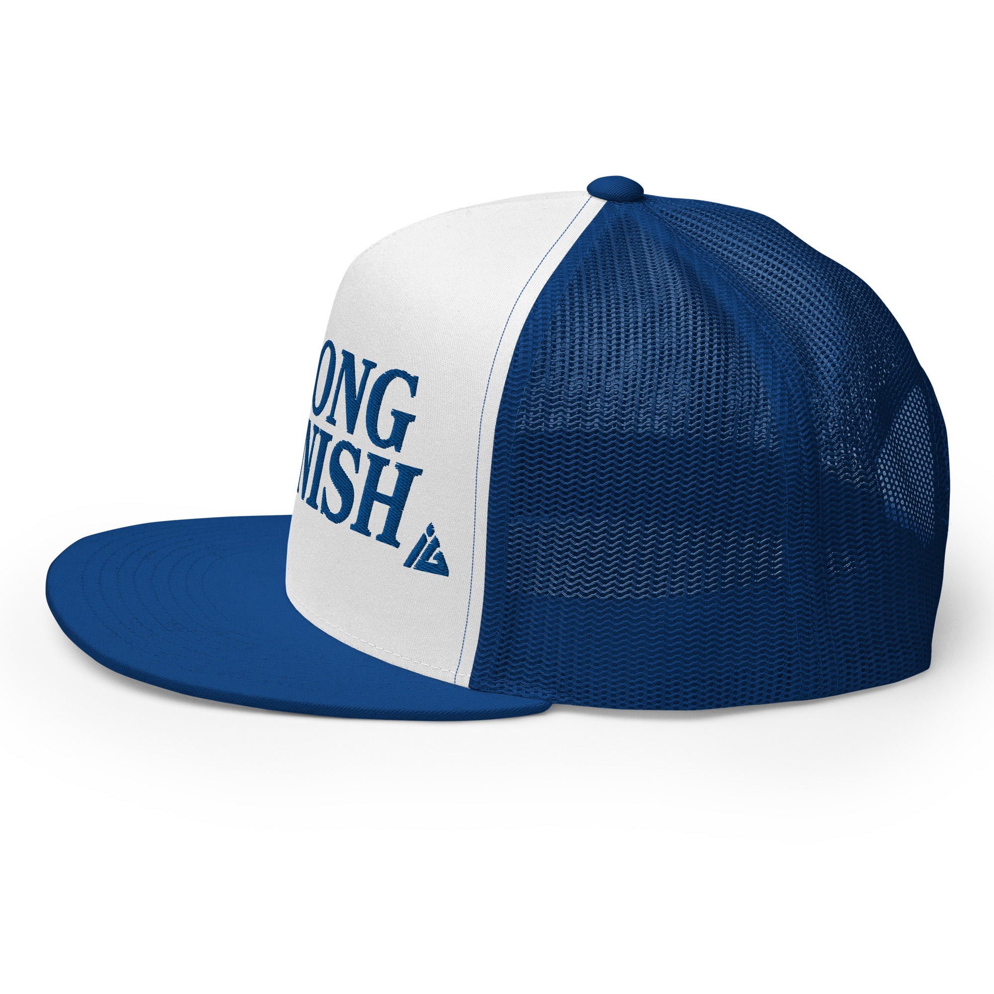 Strong Finish Trucker Cap (Royal Blue/White)
