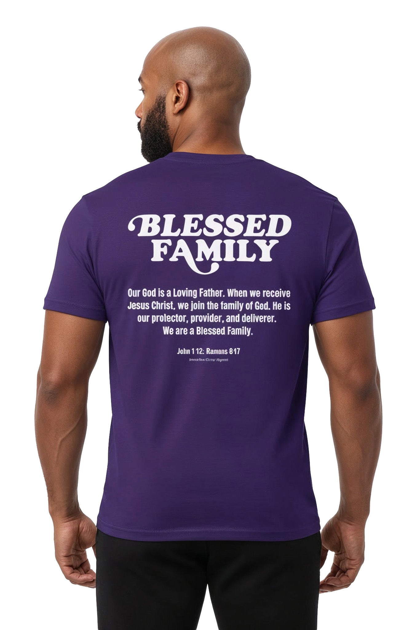 Blessed Family Luxury T-Shirt (Team Purple)