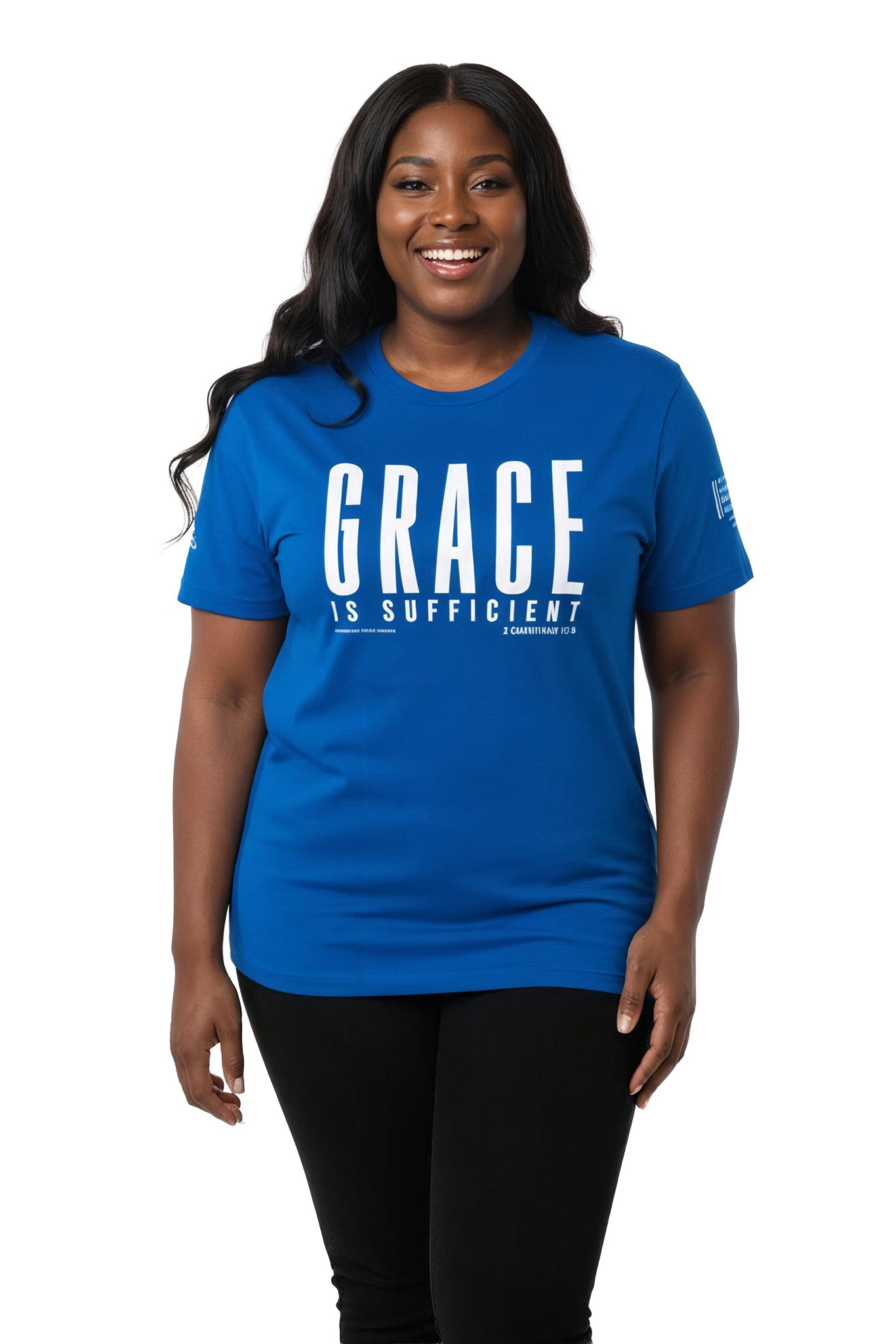 GRACE is Sufficient T-Shirt (Royal Blue)