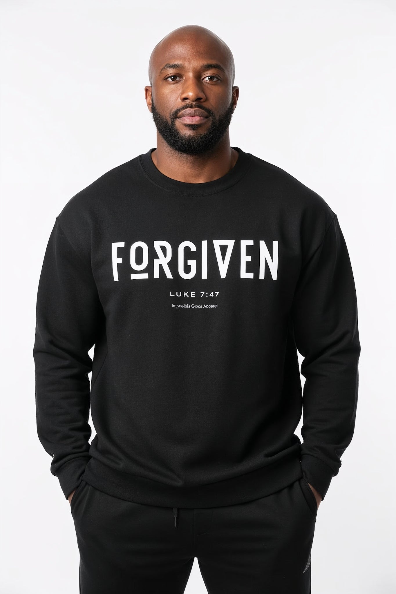 FORGIVEN Heavyweight Crewneck (Black)