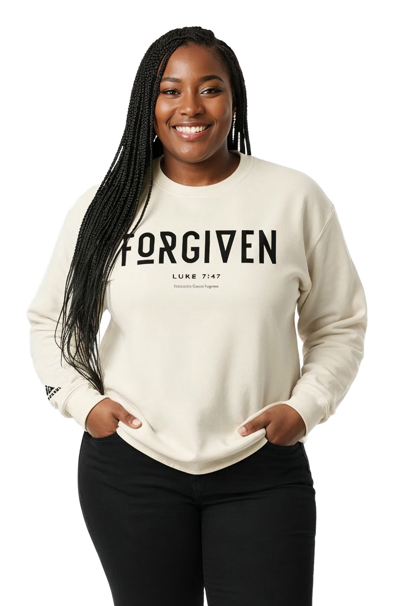 FORGIVEN Heavyweight Crewneck (French Vanilla)