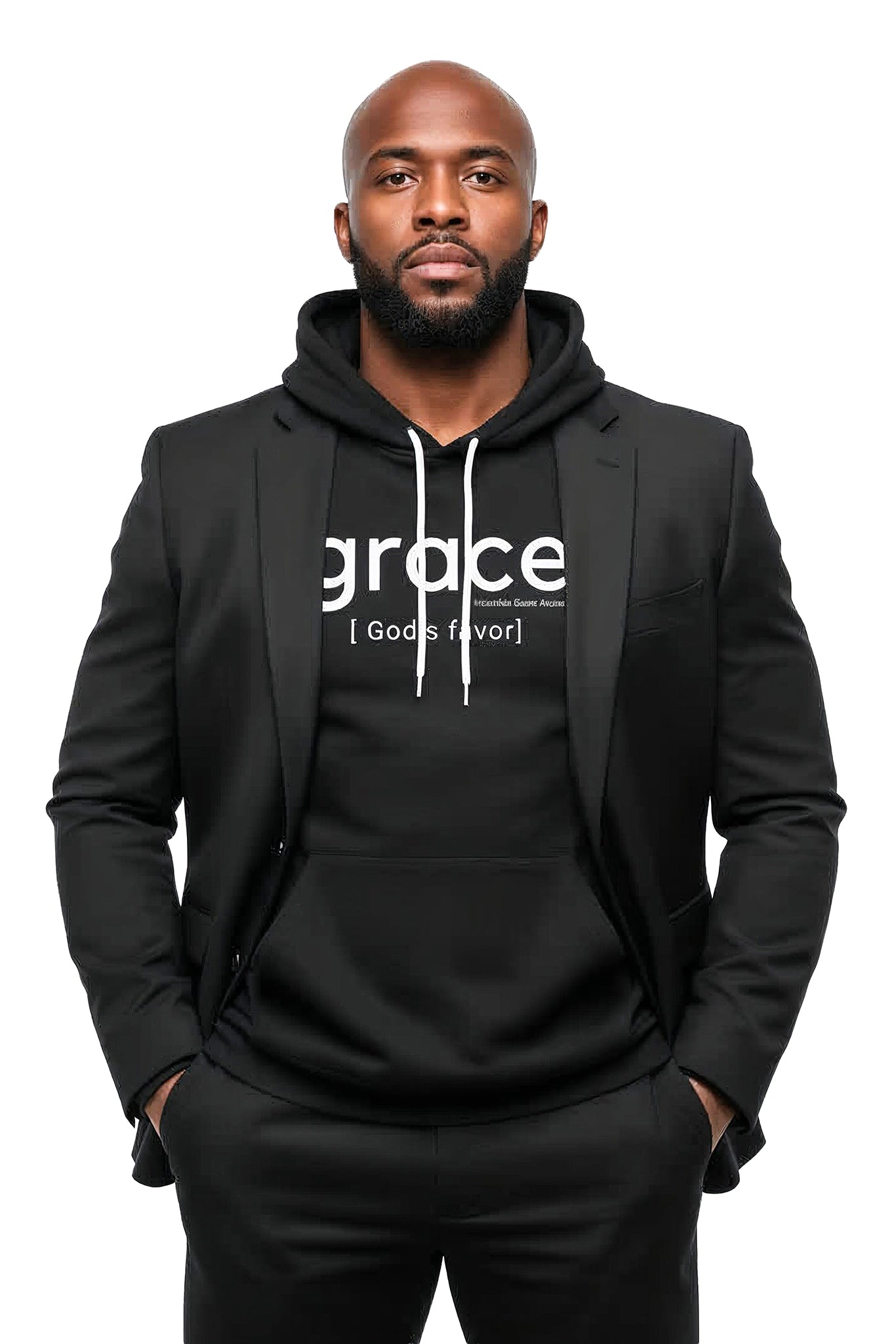 Grace is God's Favor Hoodie (Black)