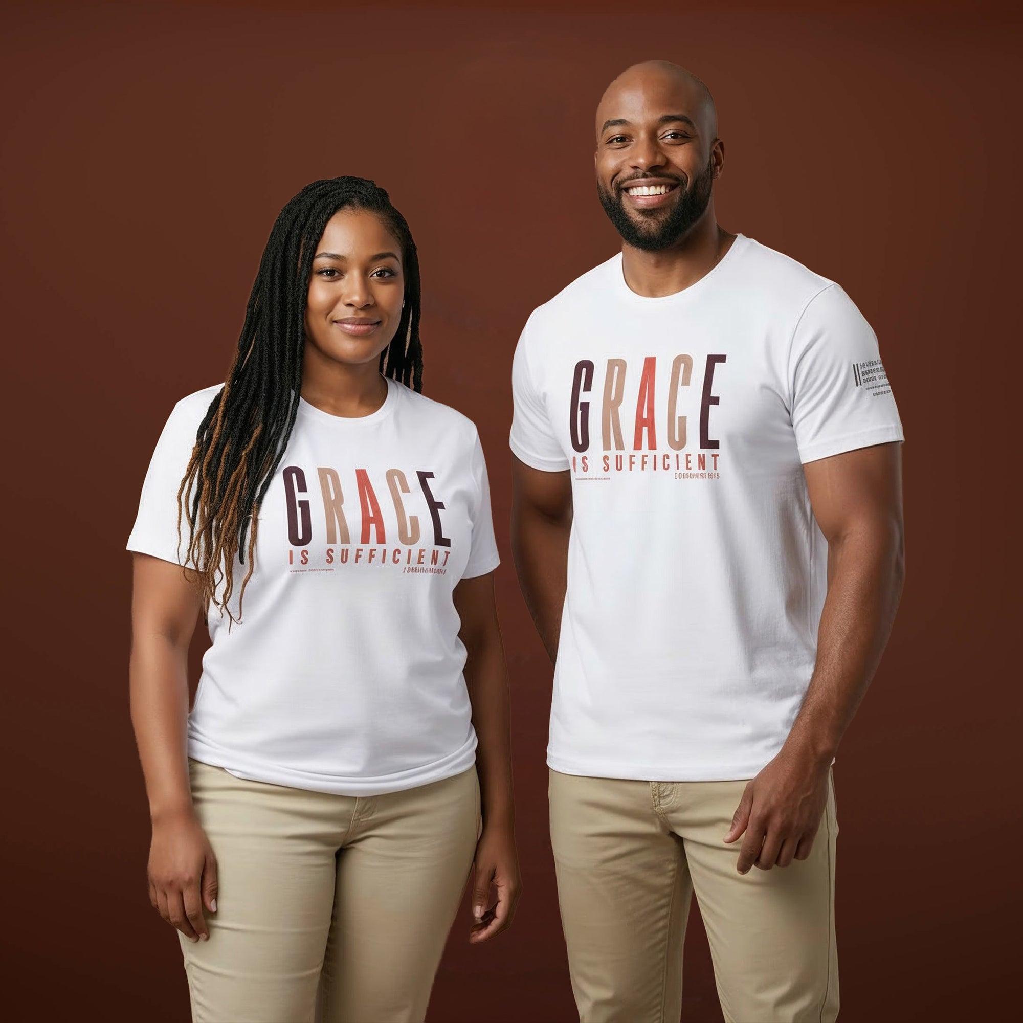 Grace is Sufficient T-Shirt (Shades of Autumn)