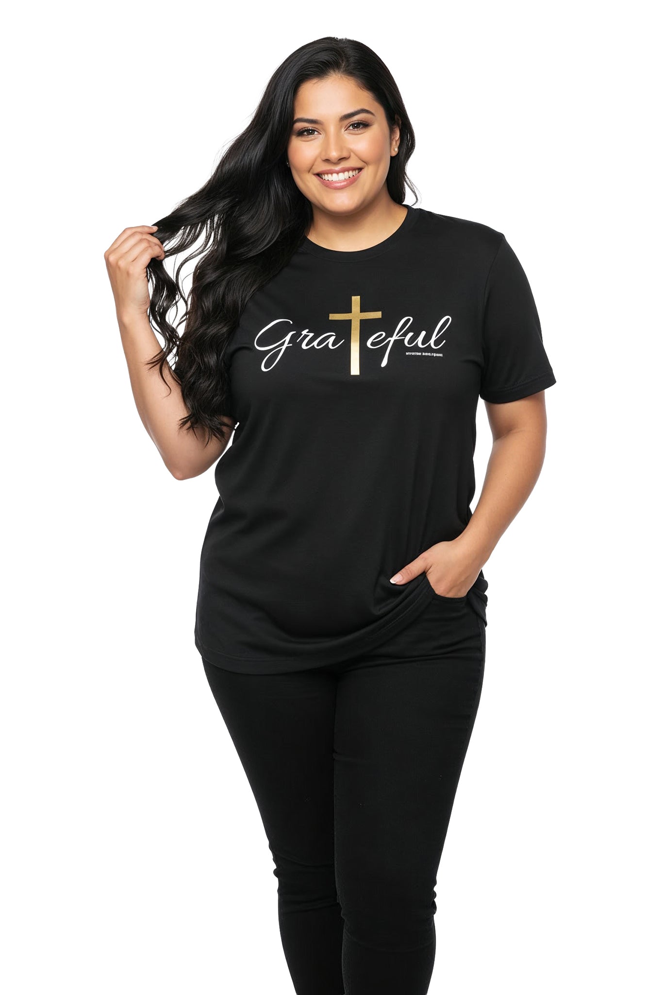 Grateful Cross Christian T-Shirt