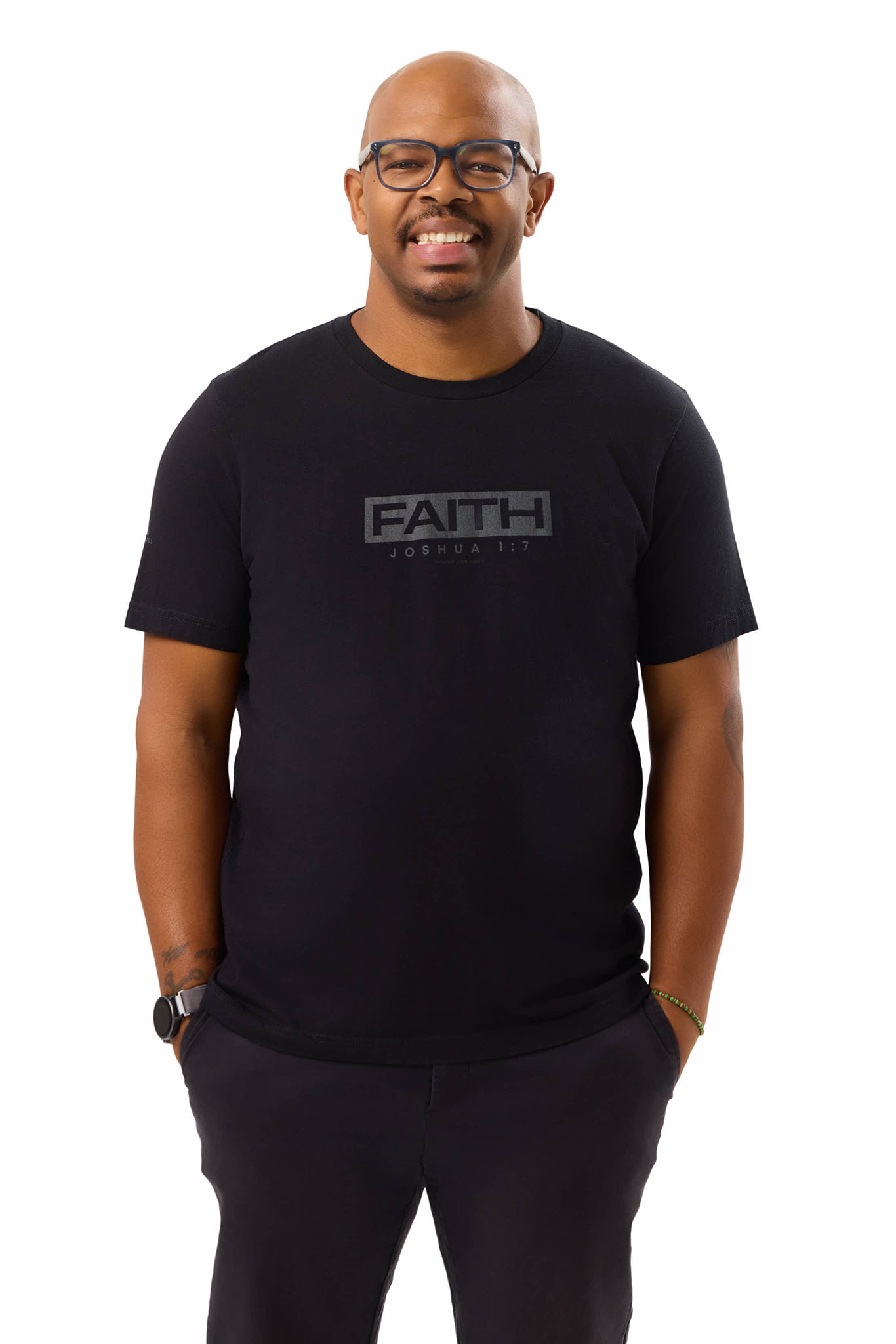 Courageous Faith T-Shirt (Blackout Edition)