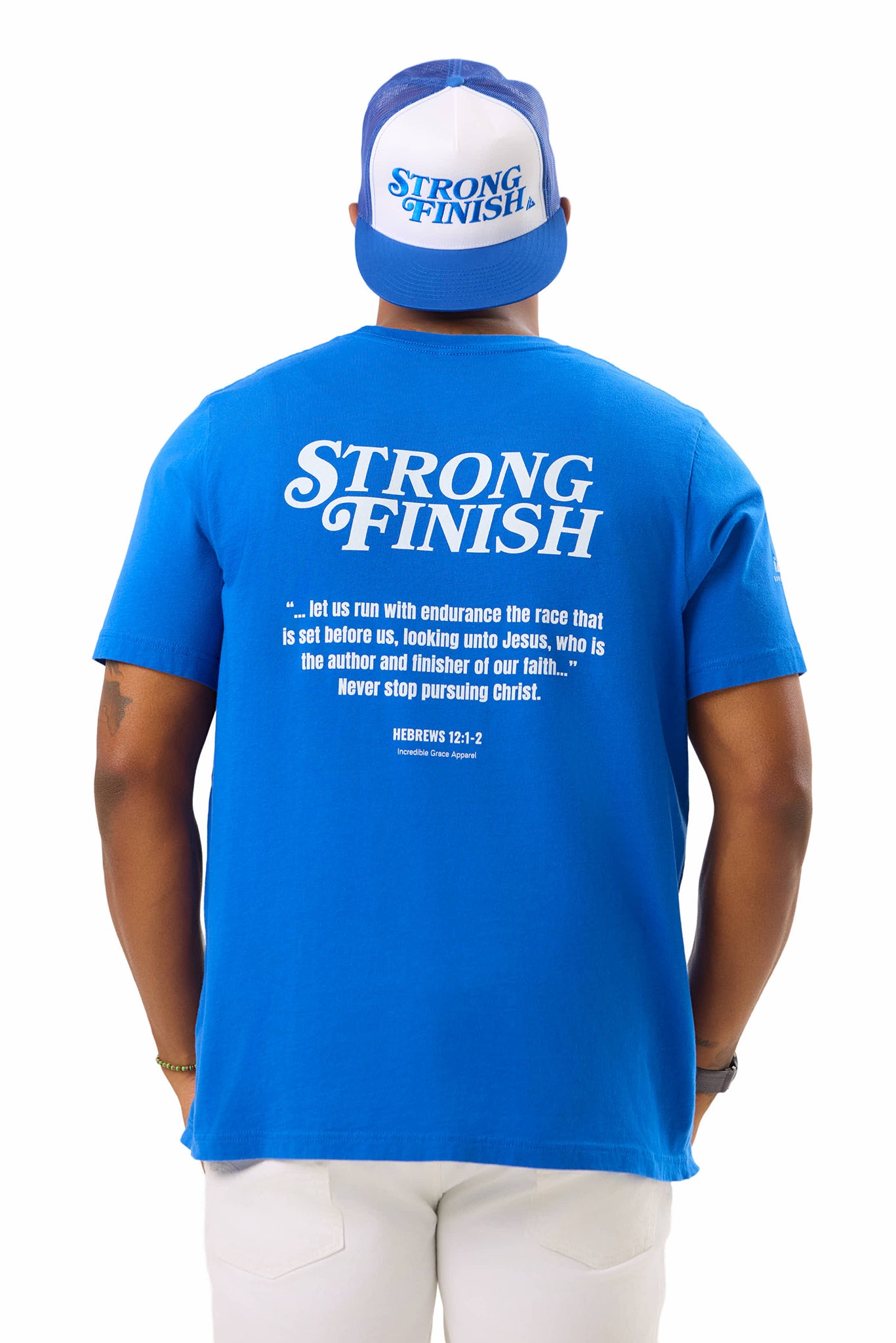 Strong Finish T-Shirt (Royal Blue)