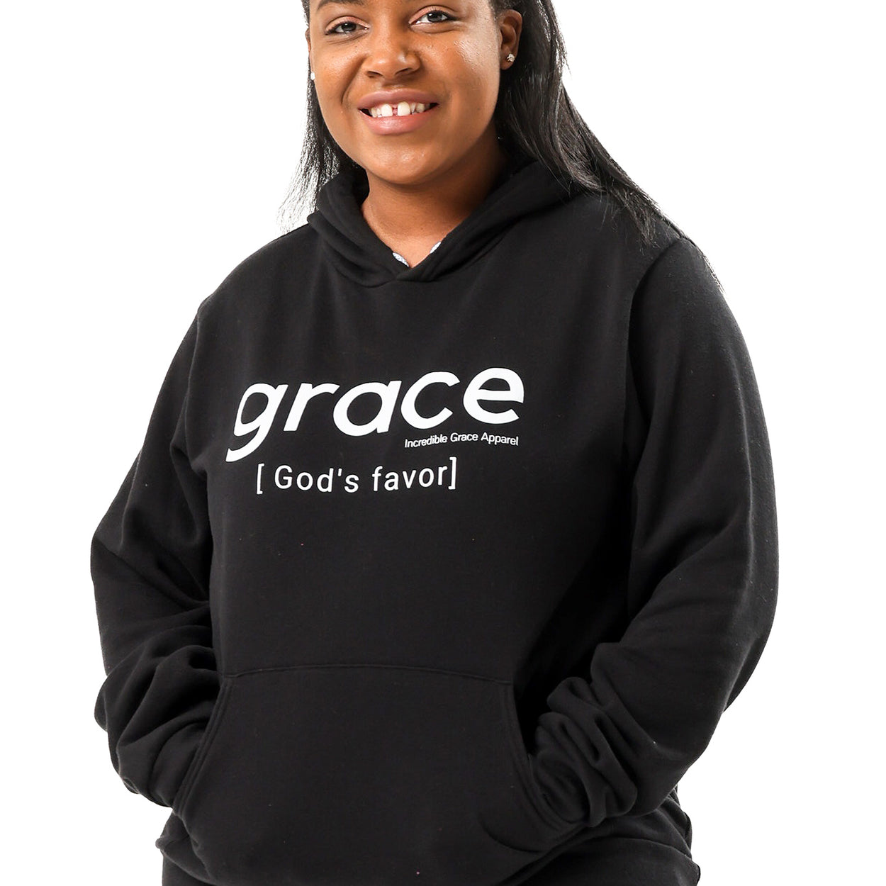 Grace is God's Favor Hoodie (Black)