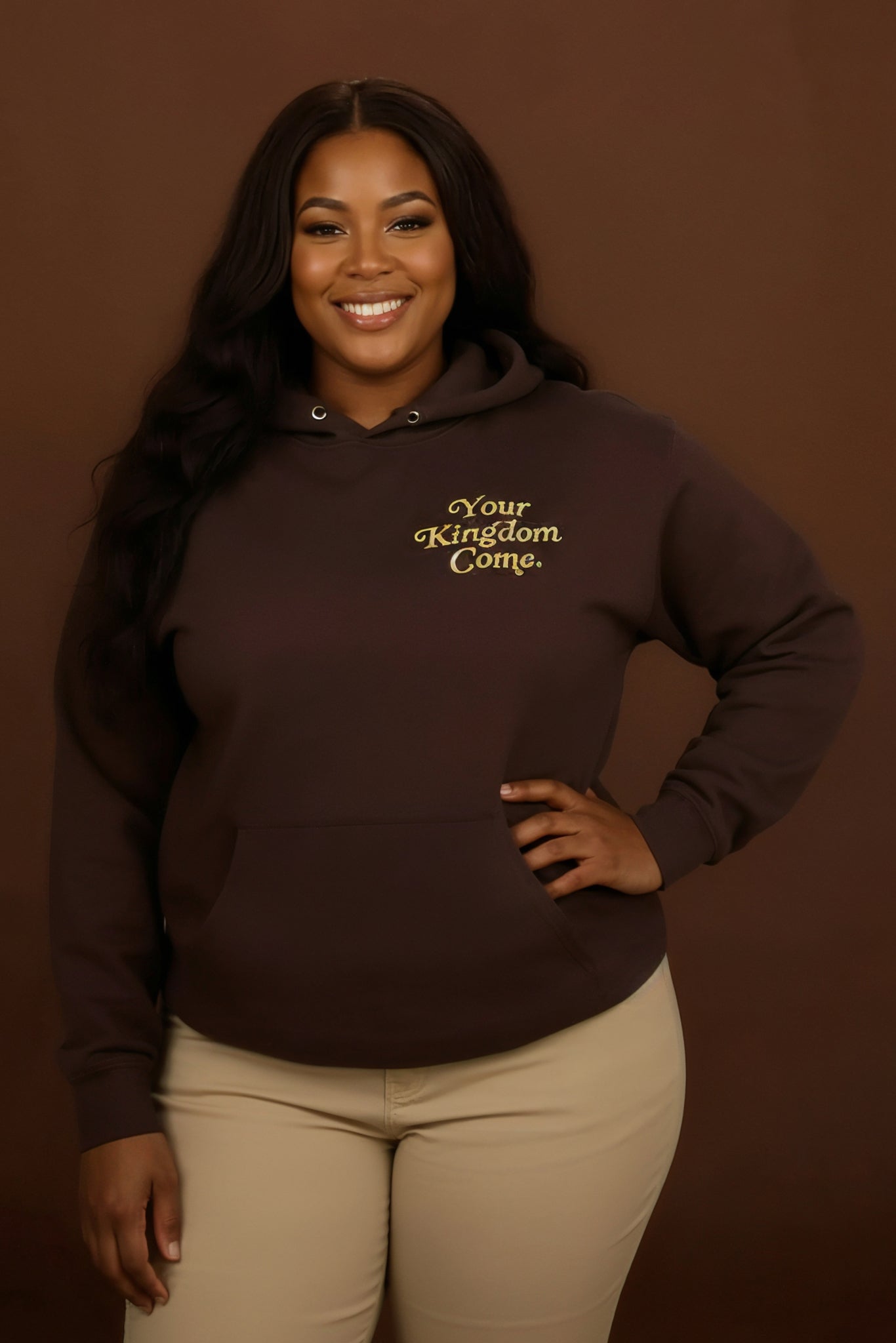 Your Kingdom Come Period Hoodie (Dark Chocolate Brown)