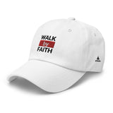 Walk by Faith Dad Hat (White)