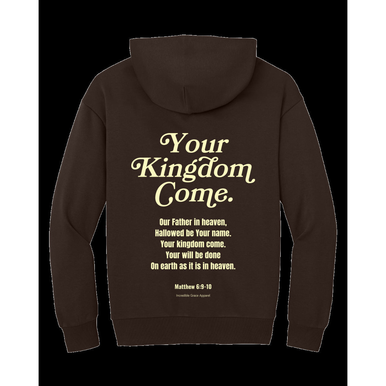 Your Kingdom Come Period Hoodie (Dark Chocolate Brown)
