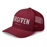 FORGIVEN Trucker Cap (Cranberry/Maroon)