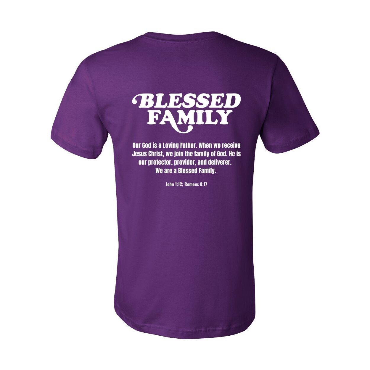 Blessed Family Luxury T-Shirt (Team Purple)
