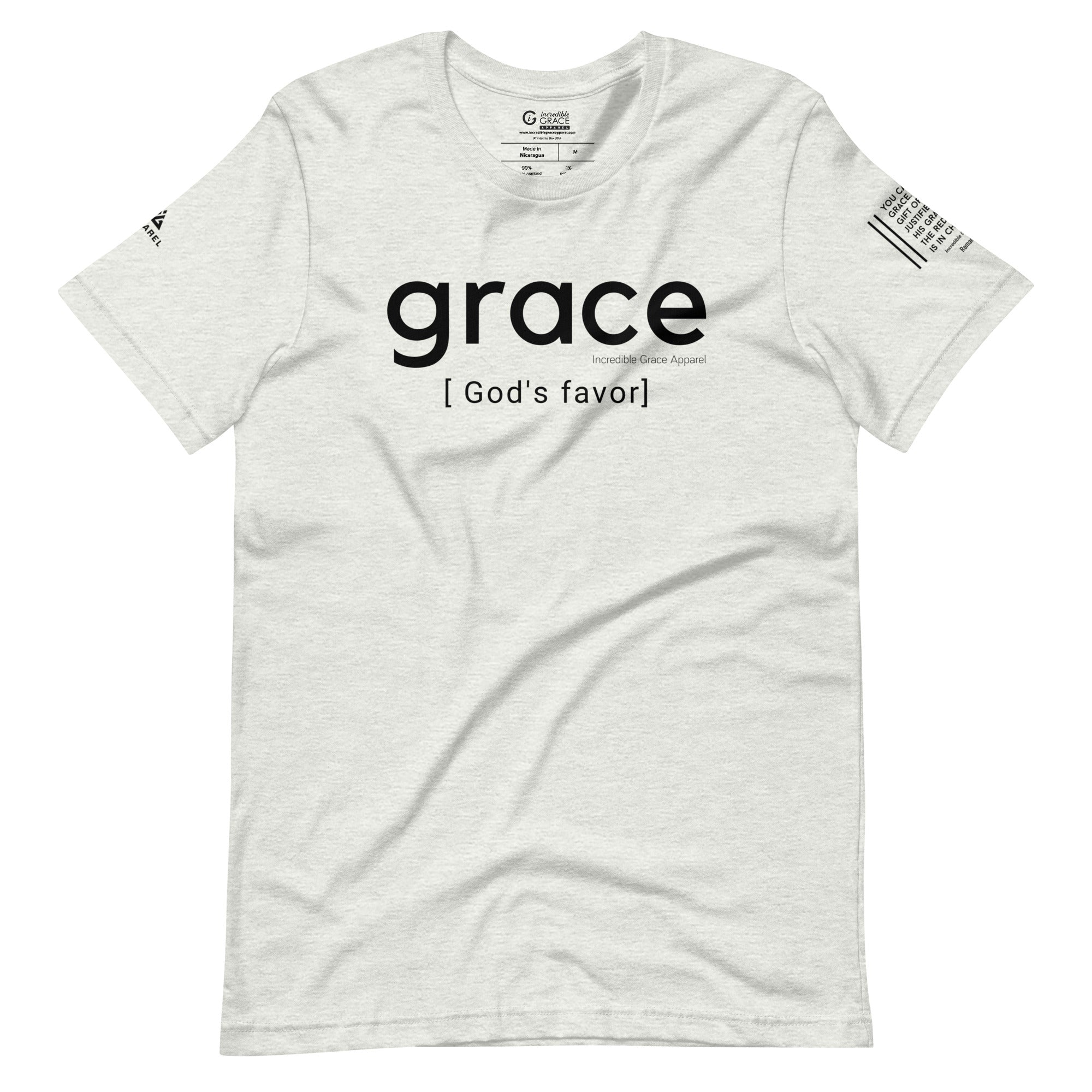 Grace is God's Favor T-Shirt (Ice Blue)