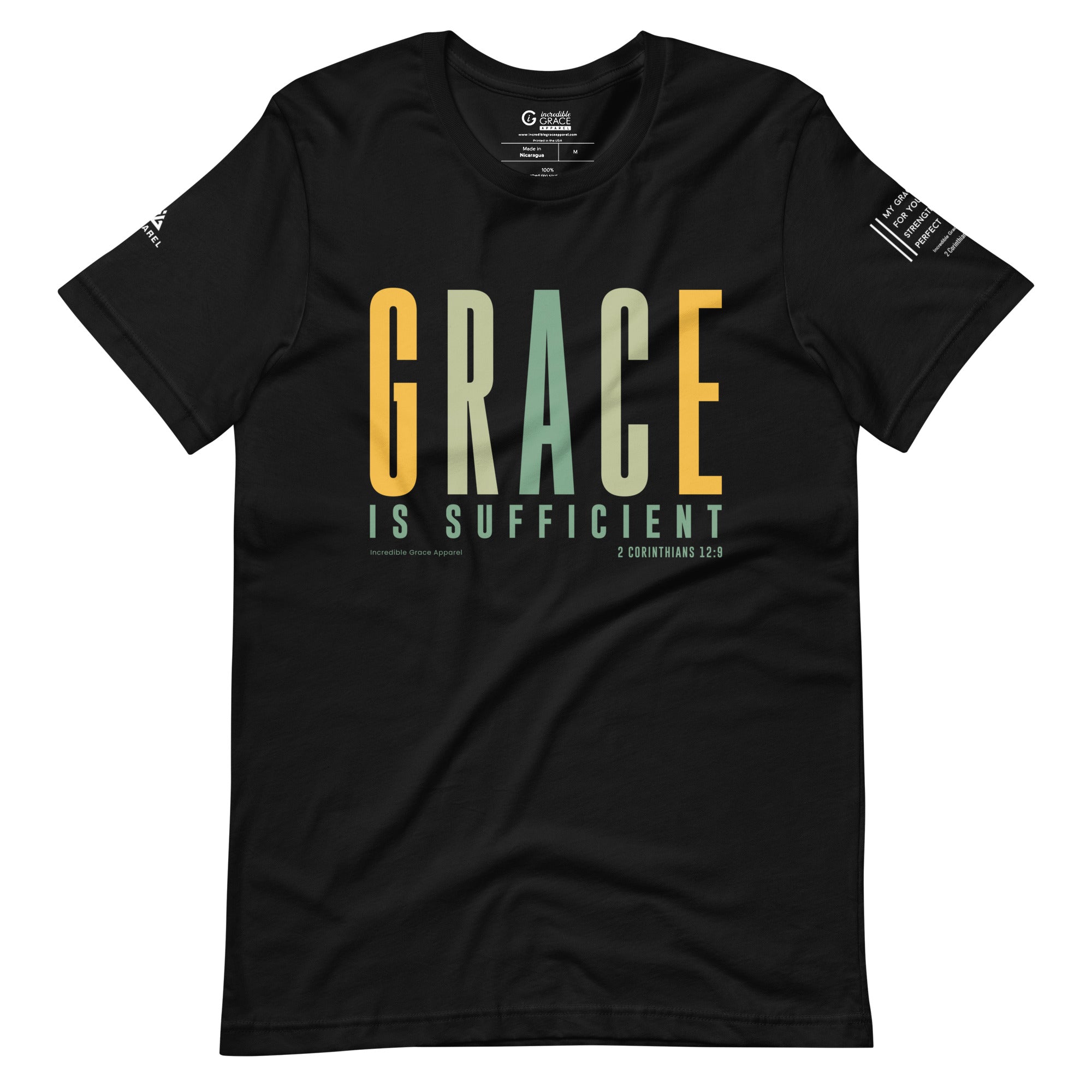 Grace is Sufficient T-Shirt (Shades of Spring)