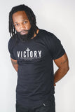 Victory Cross Curved Hem T-Shirt