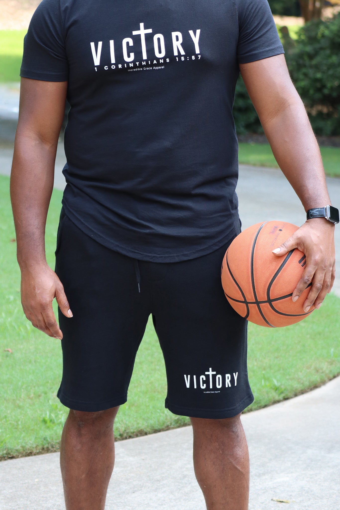 Victory Cross Men's Fleece Shorts