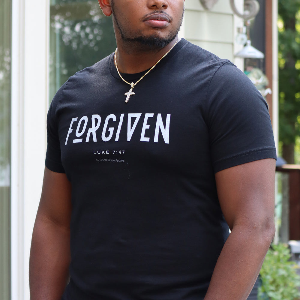 FORGIVEN Curved Hem T-Shirt