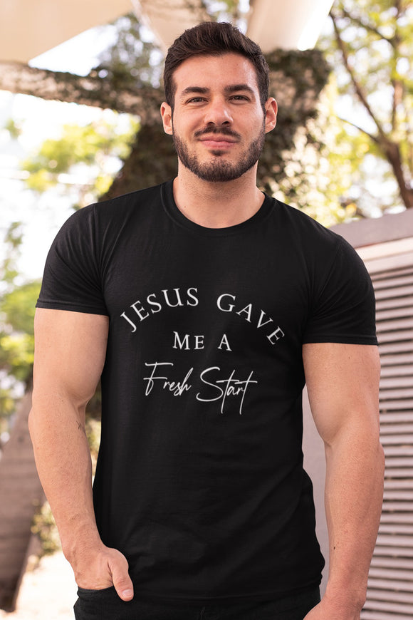 Jesus Gave Me A Fresh Start Premium Unisex T-Shirt