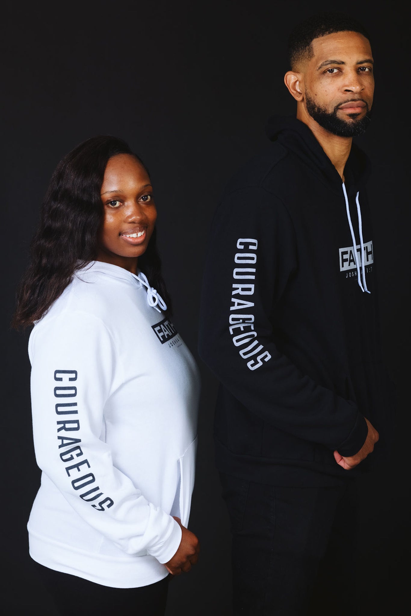 Courageous Faith Hoodie (Black)