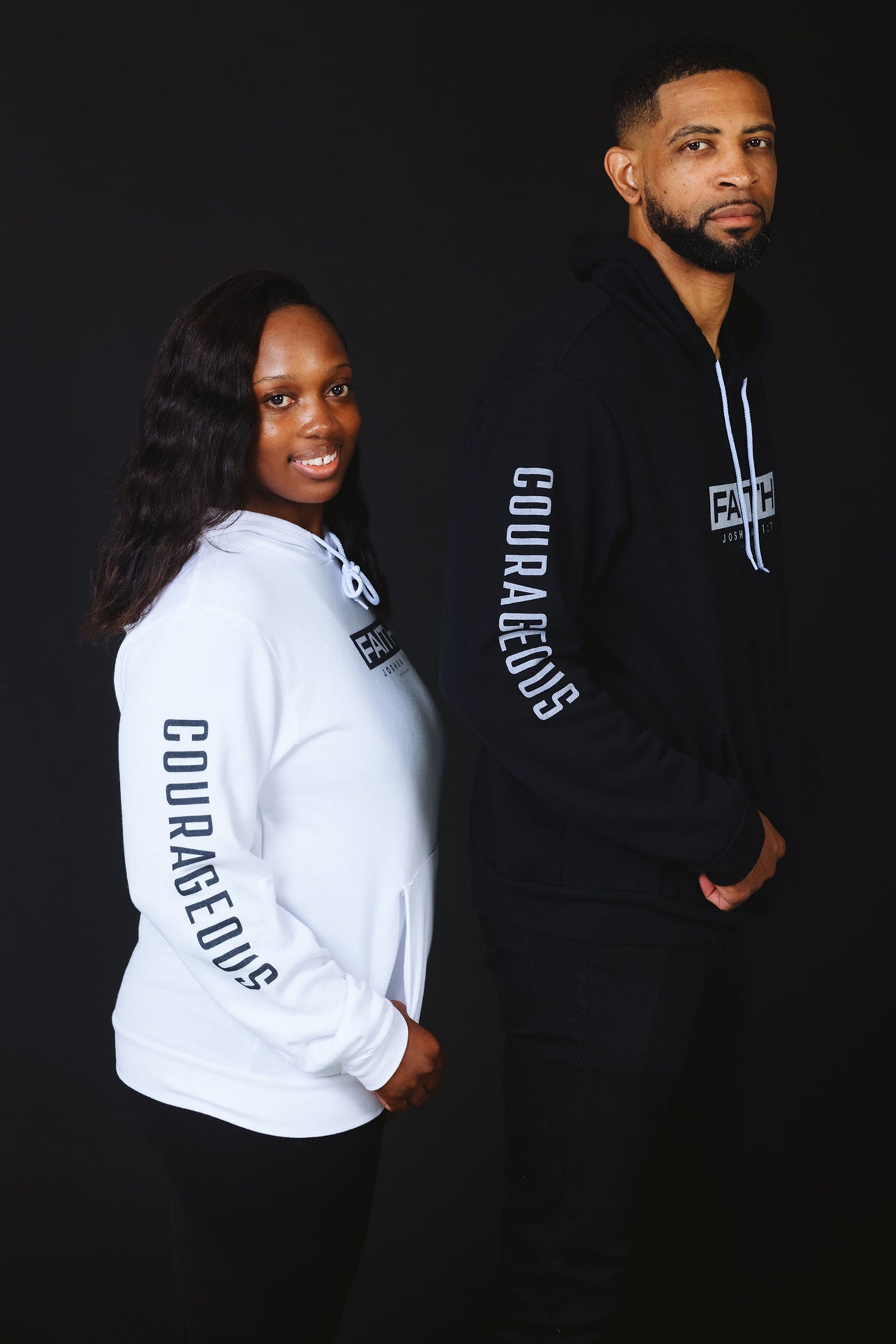 Courageous Faith Hoodie (white)