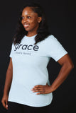 Grace is God's Favor T-Shirt (Ice Blue)