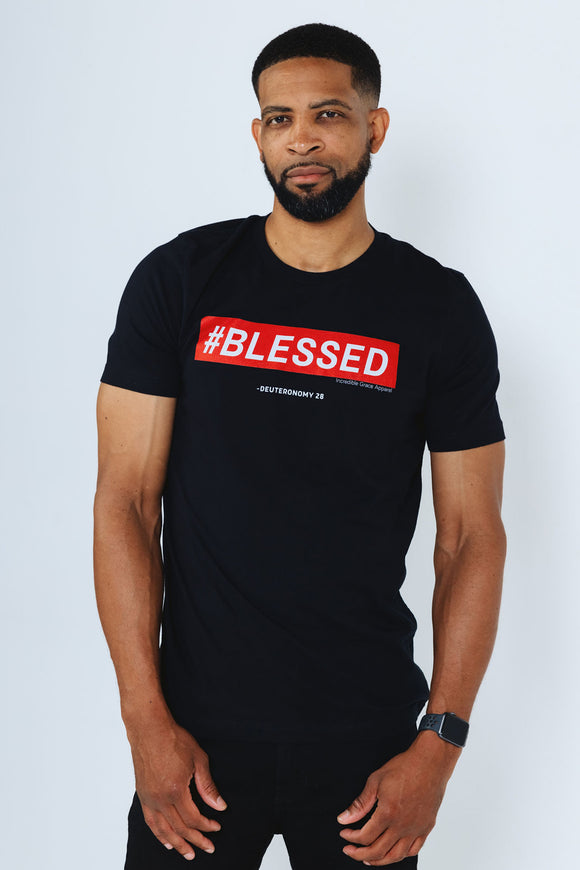 #Blessed: Deuteronomy 28 Christian Unisex Premium T-Shirt