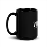 Victory Cross Black Glossy Mug