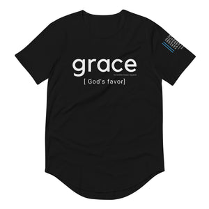 Grace is God's Favor Curved Hem T-Shirt