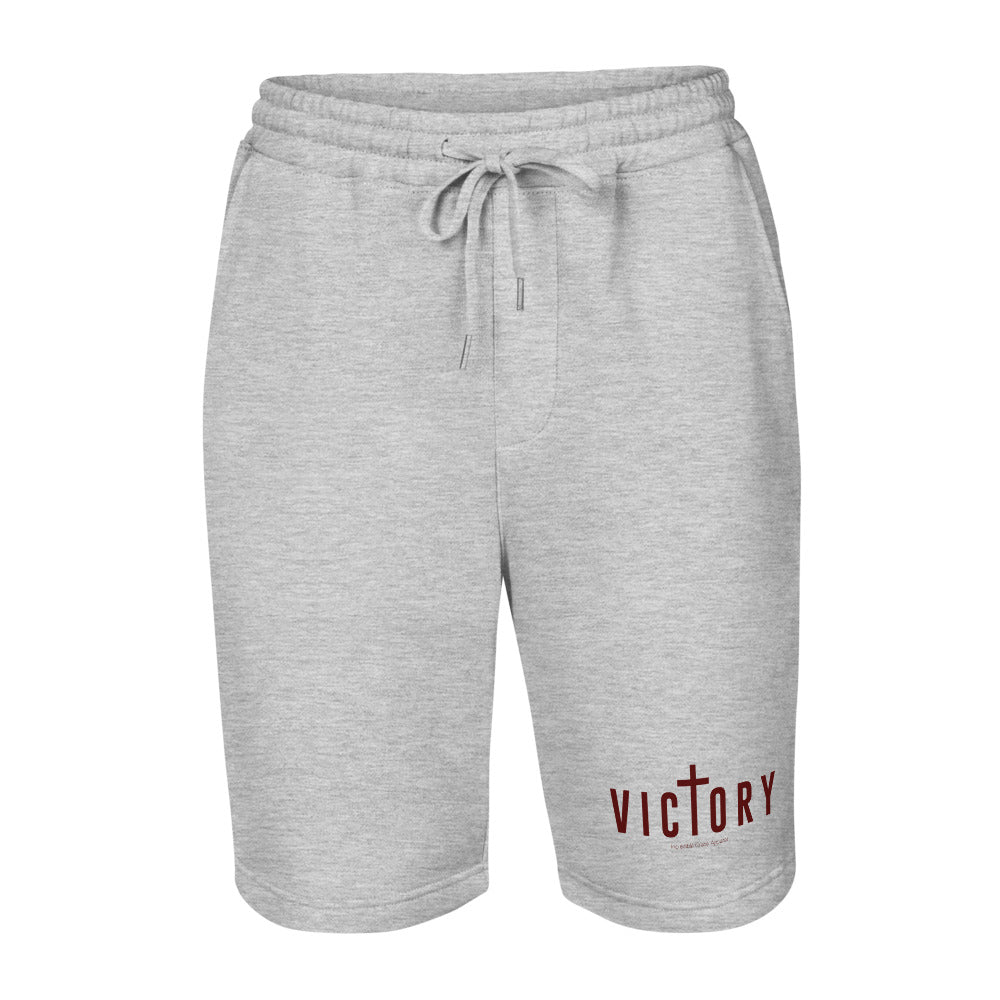 Victory Cross Men's Fleece Shorts (Maroon)