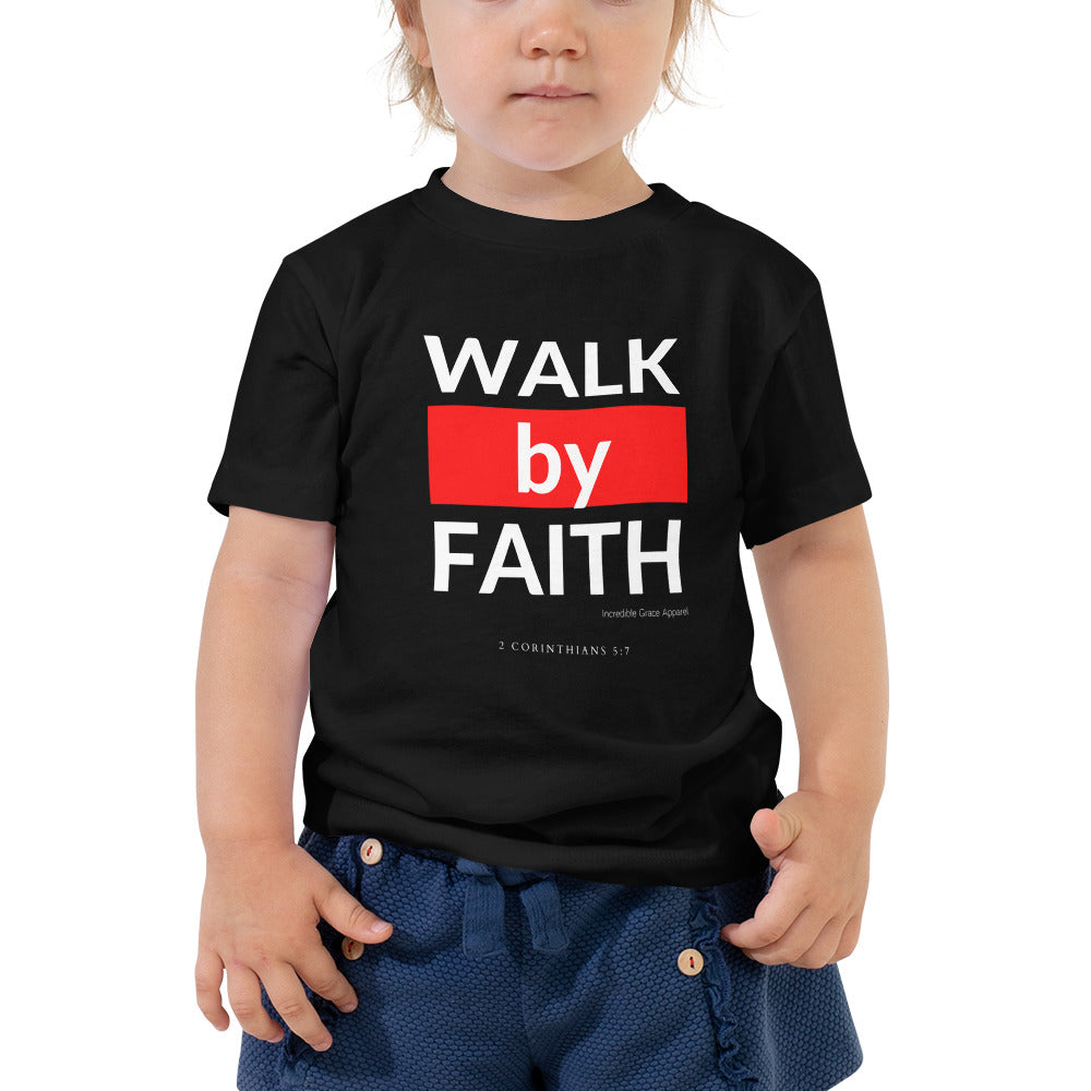Walk by Faith Toddler Tee